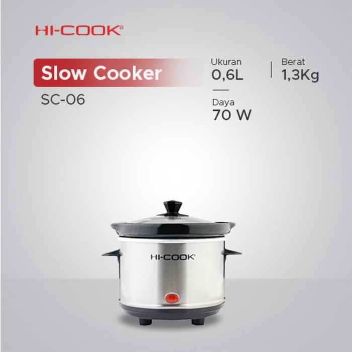 Slow Cooker Hi-Cook SC-06, SC-15, SC-30 SC-65 - 0.6 Liter