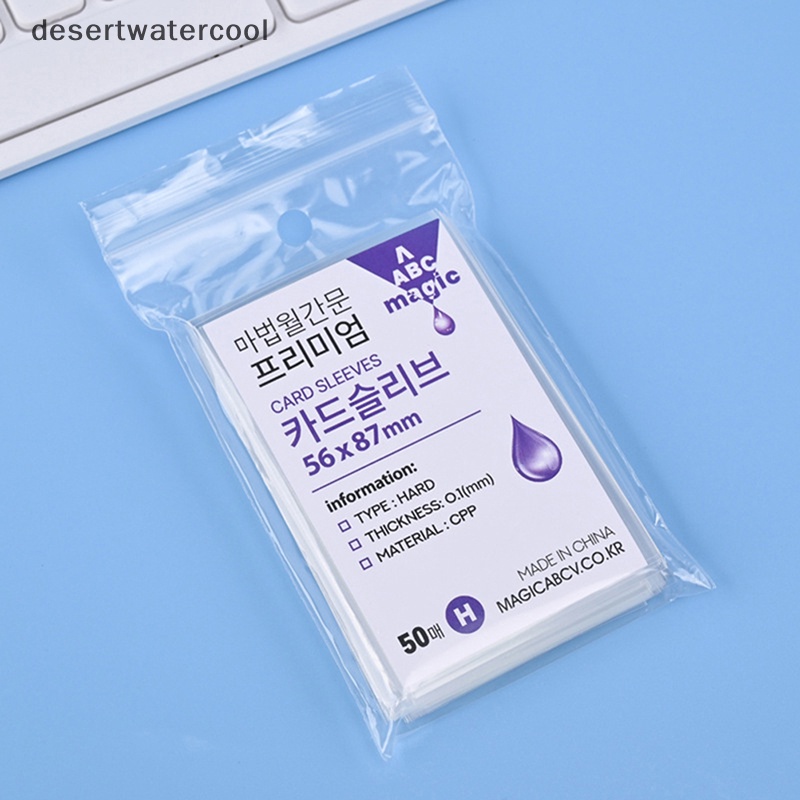 Deid 50pcs Korea Card Sleeves Acid Free CPP Hard 3inch Photocard Pelindung Film Martijn