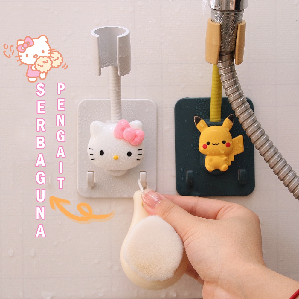 01-Gantungan Hanger Holder Shower Mandi Faucet Holder Stand Kartun