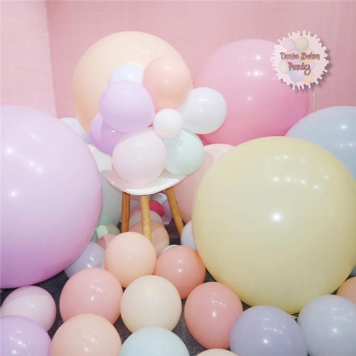 Balon Latex Pastel Jumbo / Balon Macaron 36inch