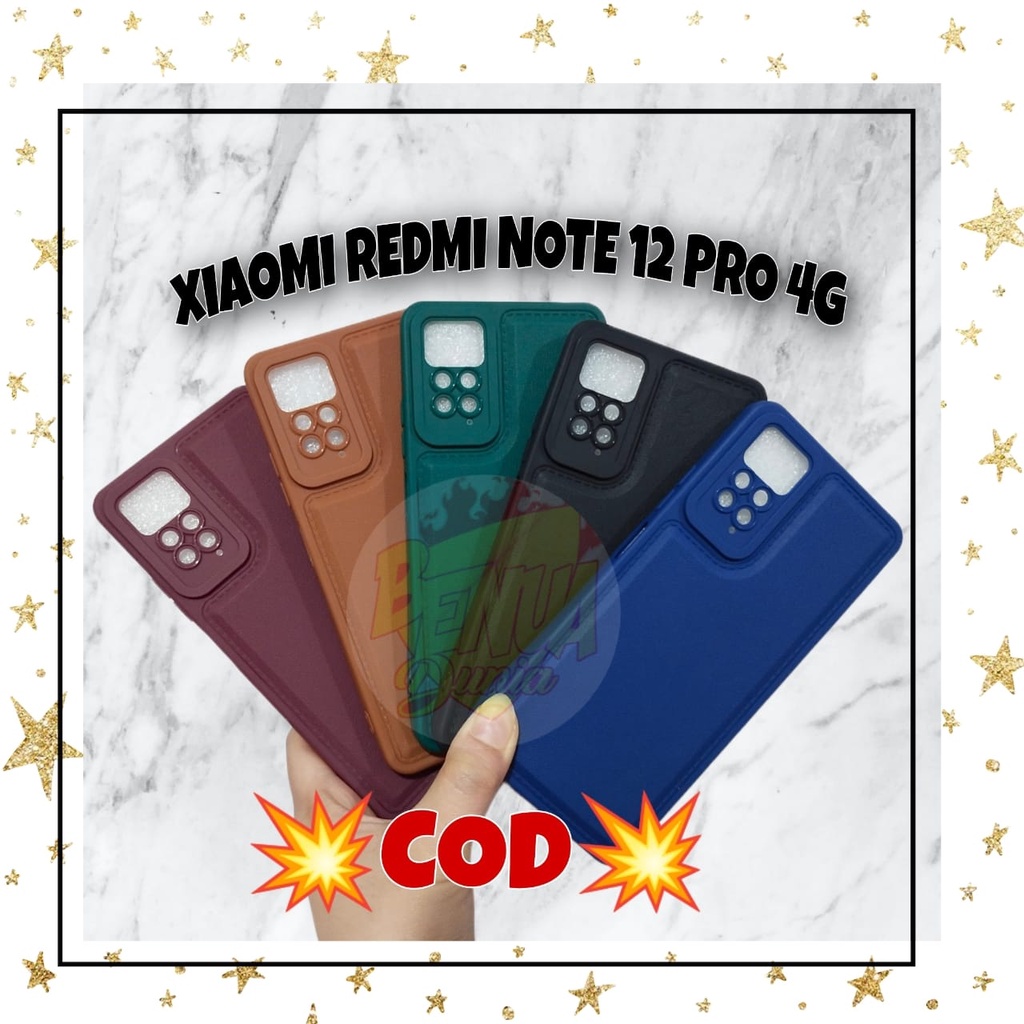 CASE XIAOMI REDMI NOTE 12PRO 4G || SOFTCASE LEATHER PRO XIAOMI REDMI NOTE 12 PRO 4G - BD