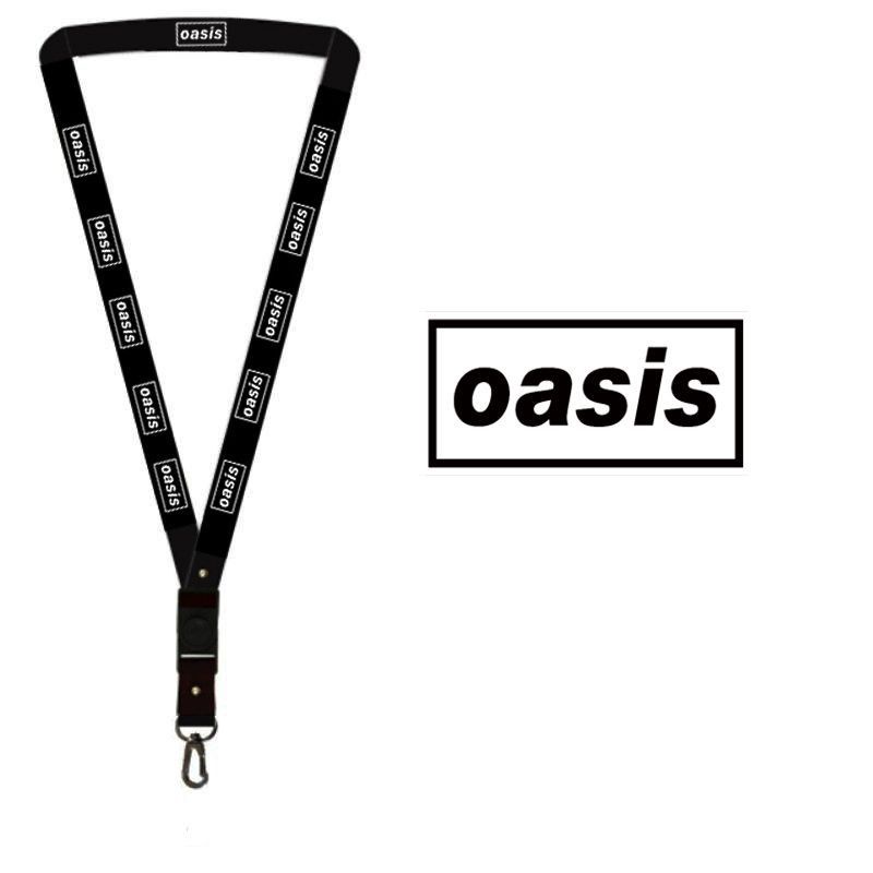 

Lanyard OASIS gantungan kunci BAND MUSIK ROCK / tali lanyard gantungan leher id card name tag kartu nama / pods