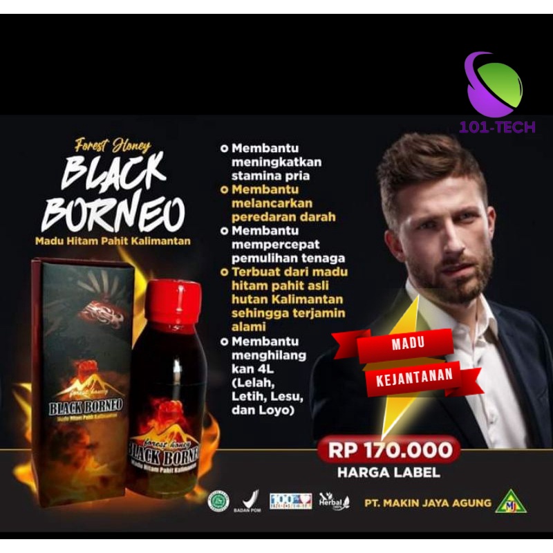 

Madu Black Borneo 1 Botol 120ml Orijinal MJA 101-Tech P24