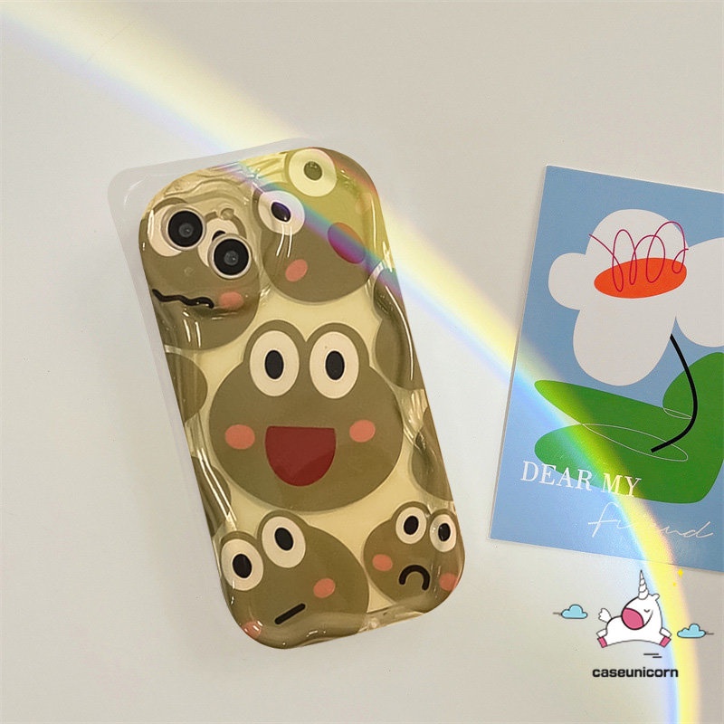 Kartun Lucu Hewan Case Untuk Realme C35 C11 C53 5s 6i 9i 5i 5 7i C31 C55 C33 C30 C25 C25s C15 C21Y C21 C25Y C20 C20A C1 C3 C12 C17 C2 Lembut 3D Bergelombang Lengkung Tepi Lucu Kodok Bebek Sarung