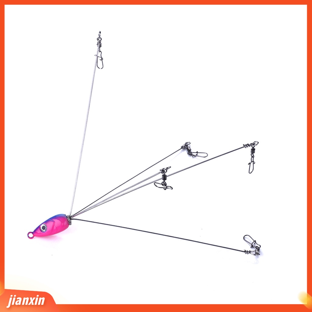(In Stock) 18cm /9g Umpan Pancing Logam Hidup Ketangguhan Yang Baik 5lengan Umpan Dengan Memutar Perlengkapan Memancing