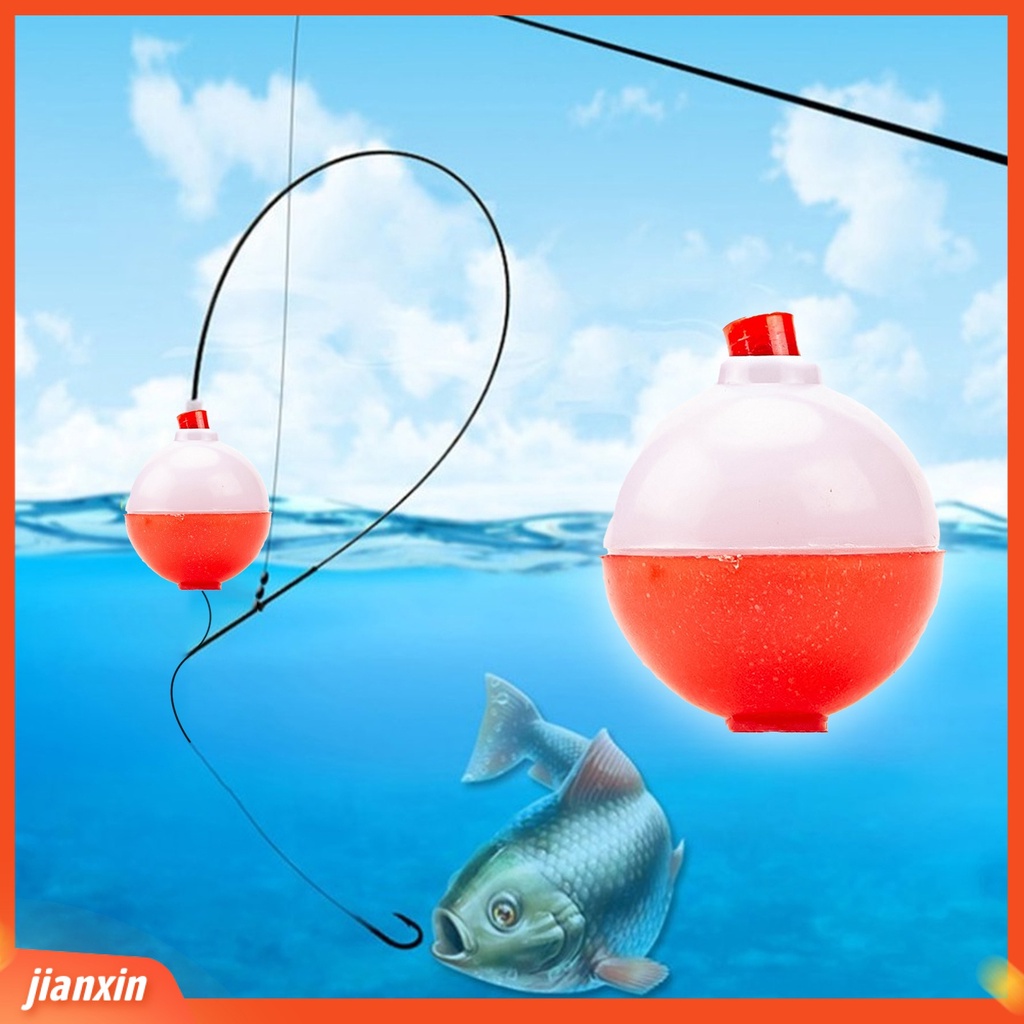 (In Stock) 12Pcs Pelampung Memancing Klasik Anti-Korosi Merah Putih Aneka Pelampung Bobbers Untuk Memancing