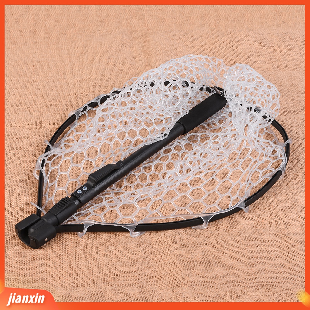 (In Stock) Jaring Ikan Bahan Aluminium Alloy Dapat Ditarik Dapat Dilipat Luar Ruangan Dengan Pegangan Anti slip
