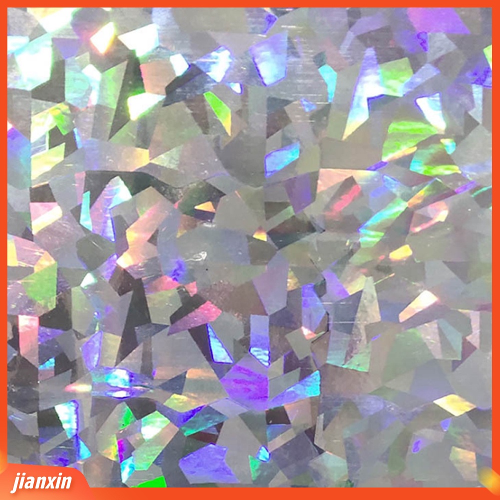 (In Stock) 10Pcs Tape Perekat Hologram Motif Geometri Film Flash Fishing Lure Sticker