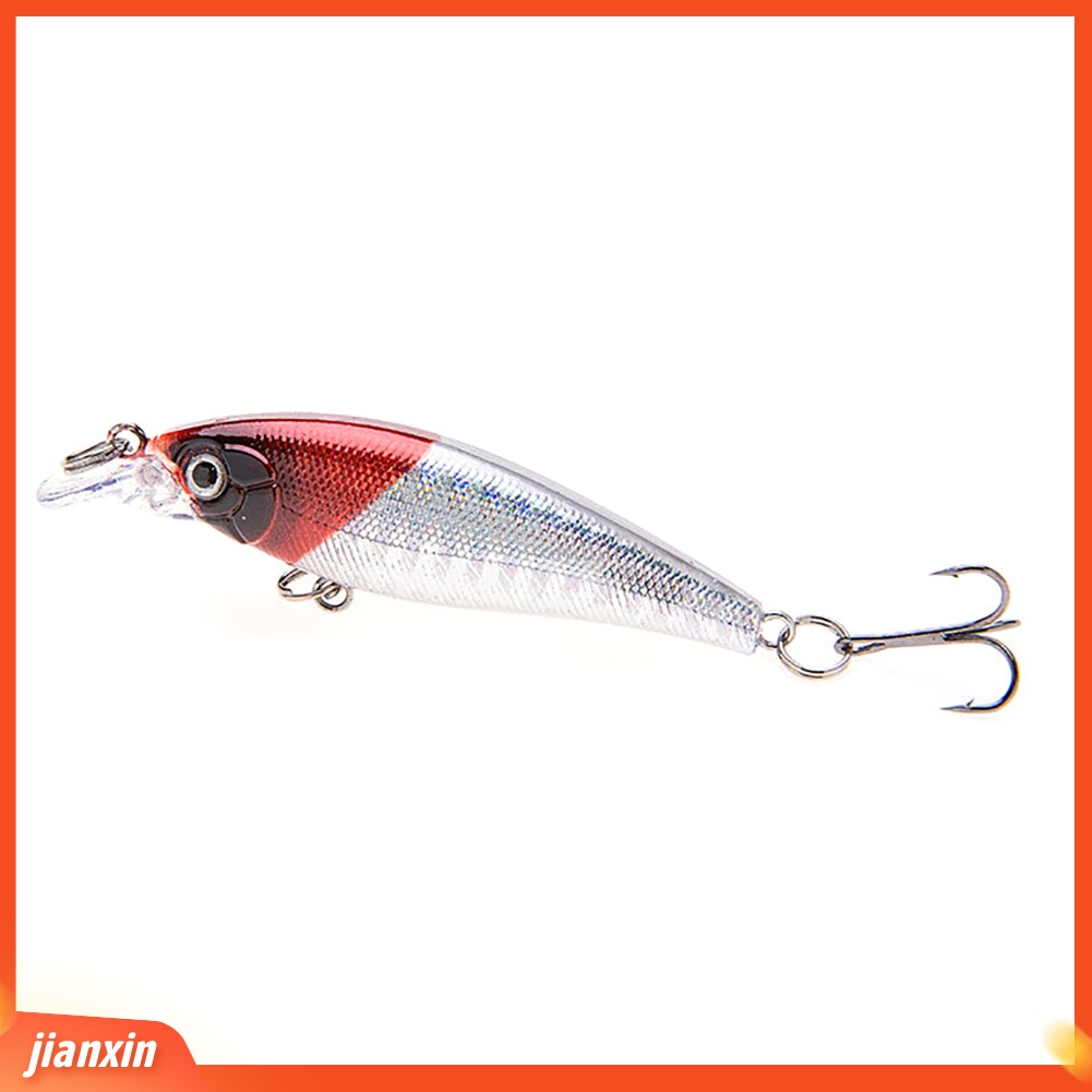 (In Stock) 7.5cm 6.7g Simulasi 3D Mata Umpan Pancing Wobbler Crankbait Dengan Kait