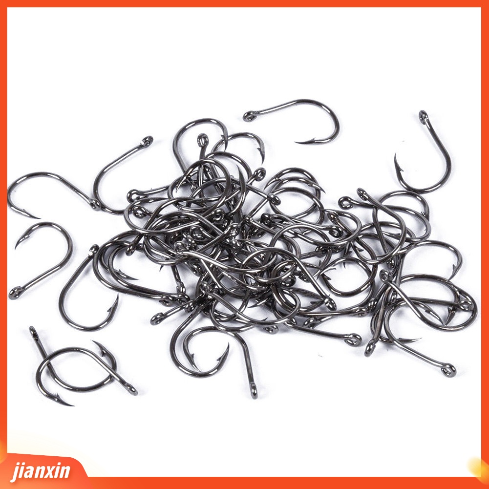 (In Stock) 500Pcs 10ukuran Aneka Kait Ikan Tajam Umpan Umpan Dan Memancing Kotak