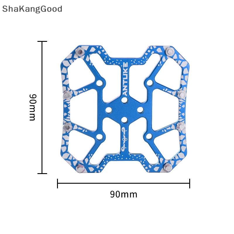 Skid ANTUKE Sepeda Dilengkapi Dengan Paduan Aluminium Sepeda Gunung self-locking Pedal, locking Plate, locking Pedal and flat Pedal SKK