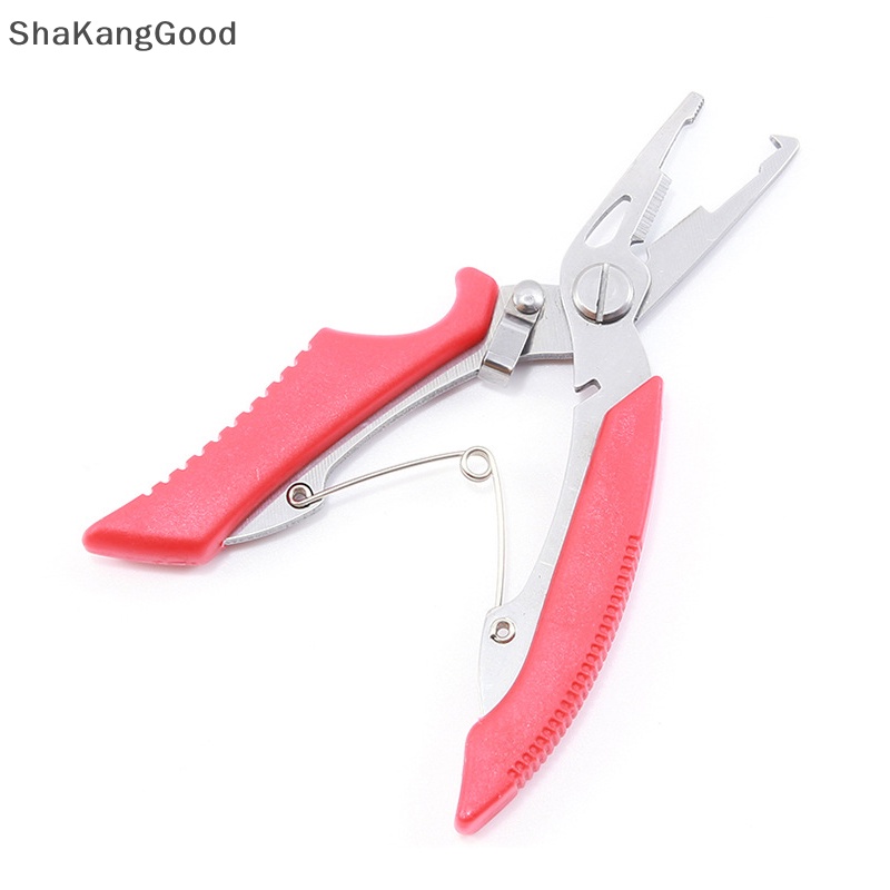 Skid Fish Tackle Bibir Ikan Stainless Steel Kontrol Gunting Snip Memancing Grip Set Nipper Pincer Aksesori SKK