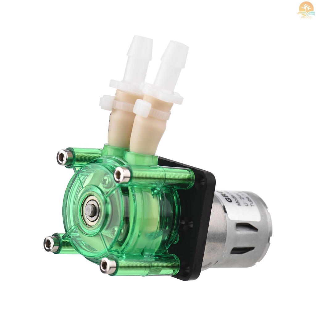 In Stock GROTHEN DC 12V Dosing Pump Pompa Peristaltik Pompa Cairan Air Mini Flowrate Besar Peristaltic BPT Tube Self-Priming 700mL/min Untuk Aquarium Lab Chemical Analisa Dosing Add