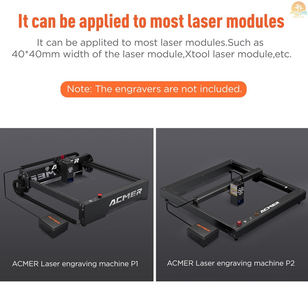 In Stock ACMER-C4 Laser Cutting/Engraving Aksesori Bantuan Udara Adjustable High Airflow 30L/min Untuk Menghilangkan Asap Dan Debu Mudah Dipasang Kompatibel Dengan TEVOUP/ XTOOL/ ATOMSTACK