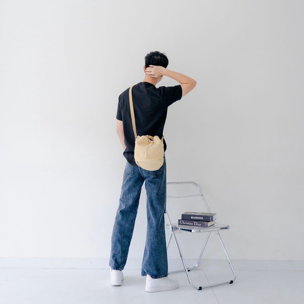 Mini Shopper Bag with Drawstring