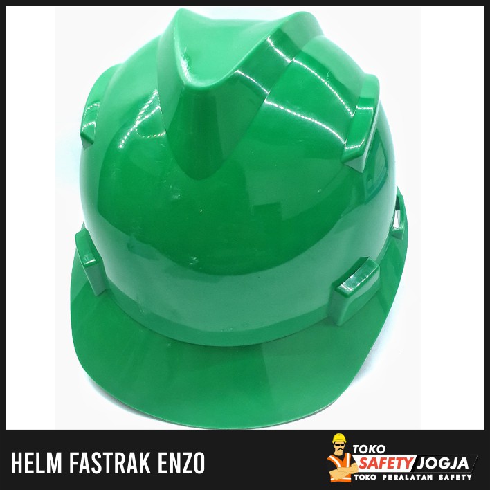 HELM SAFETY PROYEK FASTRACK PUTIH KUNING MERAH HIJAU BIRU ORANGE ENZO - Putih SNI