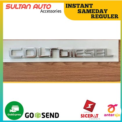 Emblem Mitsubishi Colt diesel / Logo Colt Diesel Canter Chrome