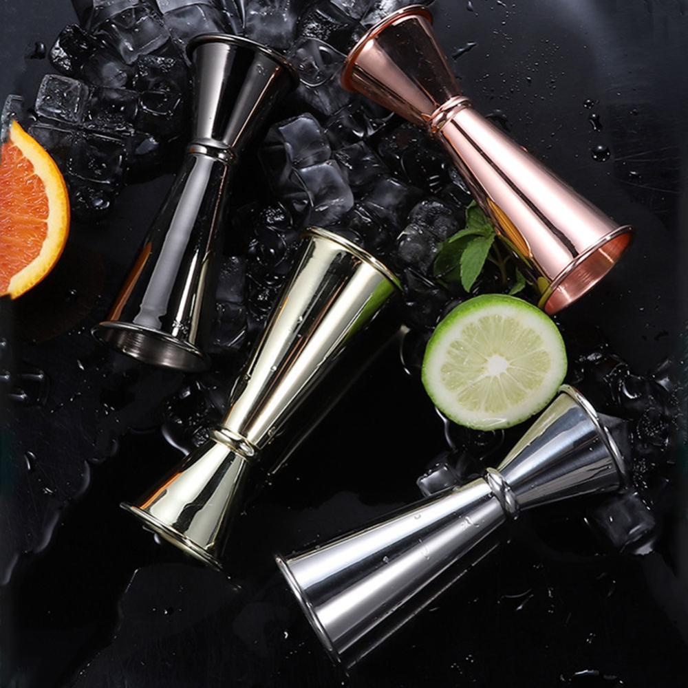 C5goon 30 /60ml Double Spirit Jigger Stainless Steel Measure Cup Cocktail Minuman Wine Shaker Pesta Bar Club Aksesoris Bartender Tools M5N9