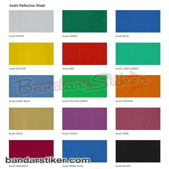 

Sticker ASAHI Reflective Skotlet Scotlite METERAN Bahan Cutting Murah - WHITE