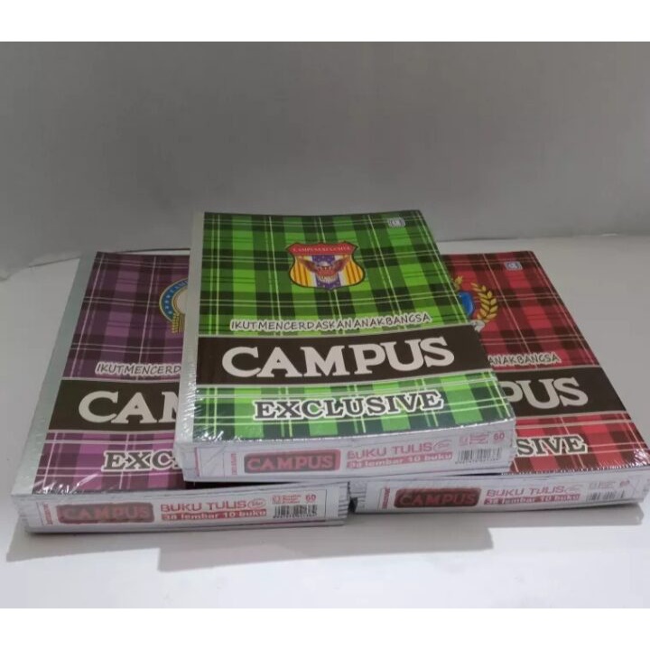 

BUKU TULIS SEKOLAH CAMPUS EXLUSIVE//1 PAK ISI 38 LEMBAR//SEUKURAN SIDU