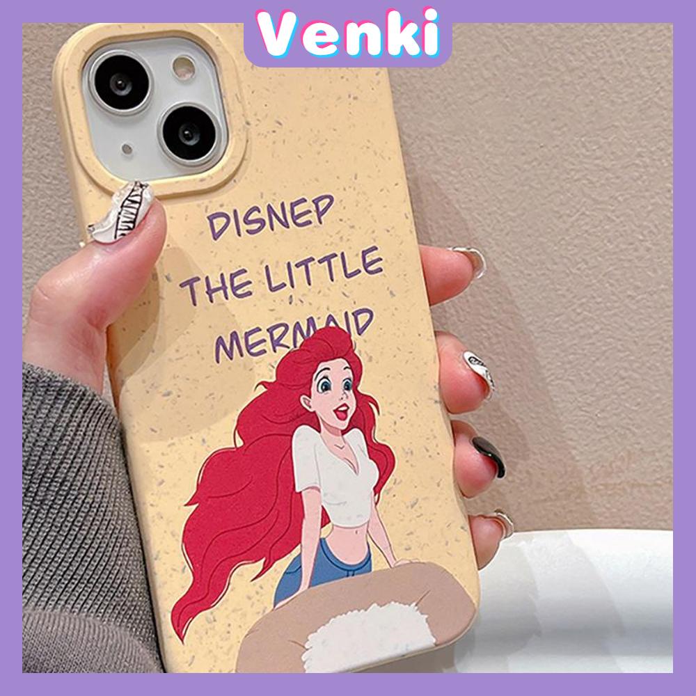 Venki - Casing iPhone 11 Ramah Lingkungan Degradable Phone Case Pelindung Halus Kasus Gandum Kuning Pretty Redhead Girl Kompatibel dengan iPhone 14 Pro max 13 Pro max 12 Pro Max 11 xr