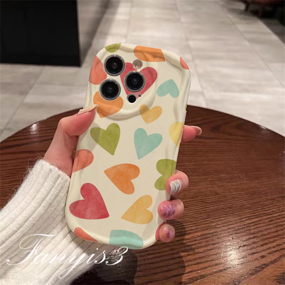 Redmi 12 12C A1 10C 10 10A 9 9A 9C 9T Note 12 12s 11s 10s 11 10 9s 9Pro Xiaomi Poco X3 X3NFC X3Pro 12 11Lite Colorful Geometric Graffiti Wavy Curved Edge Phone Case TPU Soft Cover
