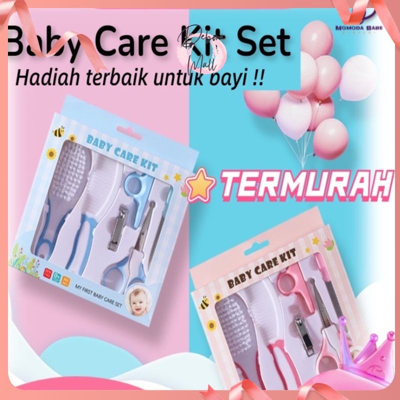 【Debora Mall】MOMO Baby Care Kit Set 10in1 / 6in1 Sisir Bayi Set Gunting Kuku Perleng kapan Bayi Baru Lahir Kado LahiranBayi New Born Gift