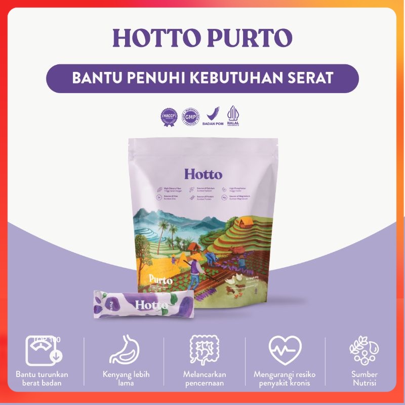 

Hotto Purto Multigrain with Purple Potato (paket sachet) Superfood Hotopurto Hoto Surabaya