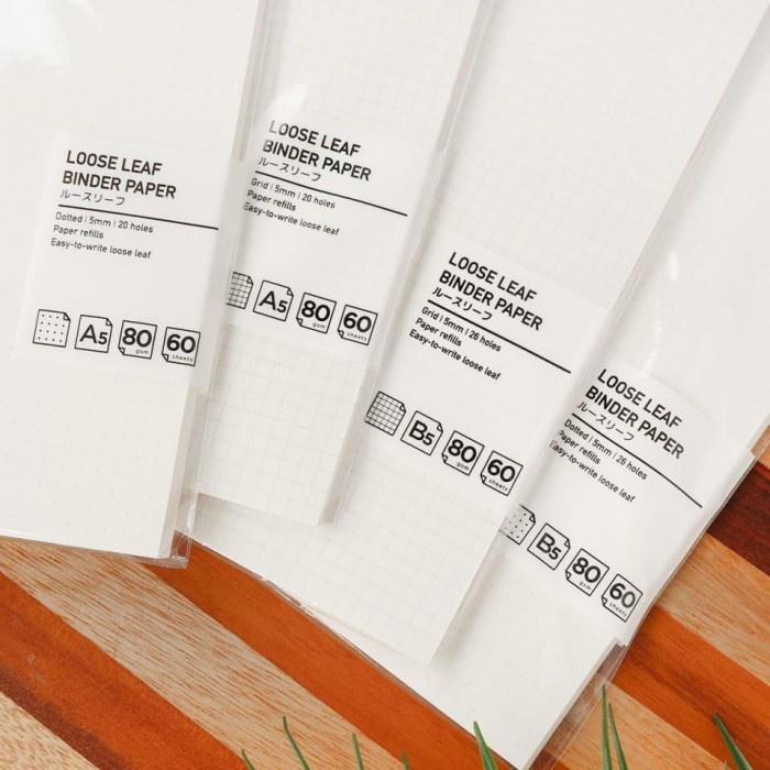 

Panmomo Loose Leaf Binder Paper