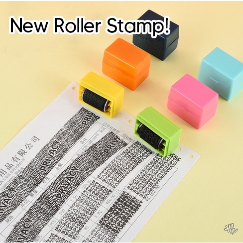 

Roller Stamp / Stempel Untuk Menyembunyikan Data Diri / Resi Unboxing / Confidential Kekinian 3