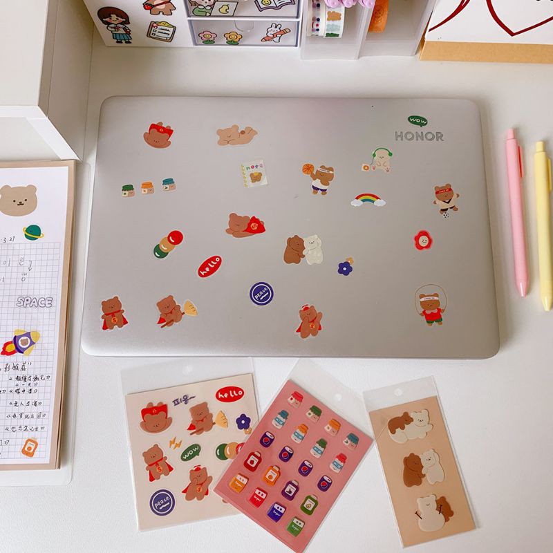 

Activities - stiker mini binder 3 ring planner journal - than air - stickers lucu [thehanscorner] 3