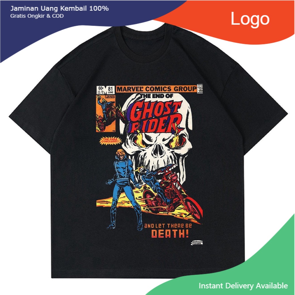 KAOS VINTAGE GHOST RIDER | T-SHIRT BAJU MARVEL COMICS VINTAGE | BAJU GHOST RIDER | KAOS MARVEL