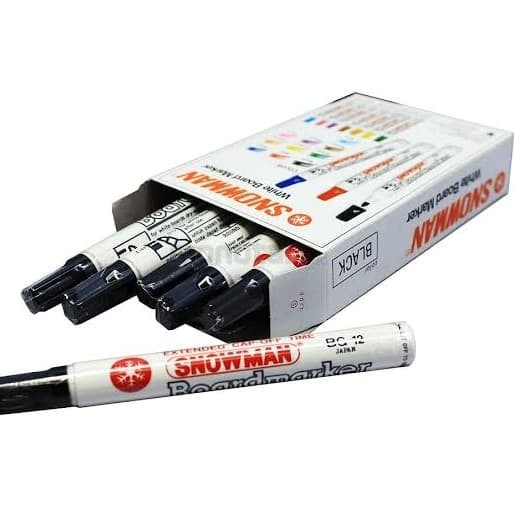 

SPIDOL SNOWMAN WHITEBOARD / PERMANENT [PCS] - PERMANENT, Merah