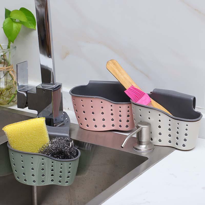 GROSIR Tempat Sabun /Sponge Cuci Piring Gantung Multifungsi double 2in1 Rak Gantung Westafel OVAL