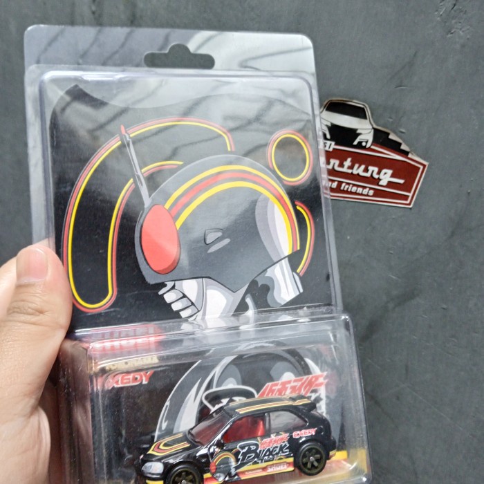 TERBARU Hot Wheels Honda Civic EK9 custom Kamen Rider Black