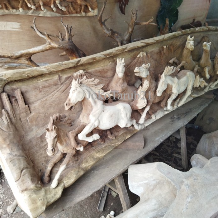 Relief kuda dinding ukir murah terbaru termurah