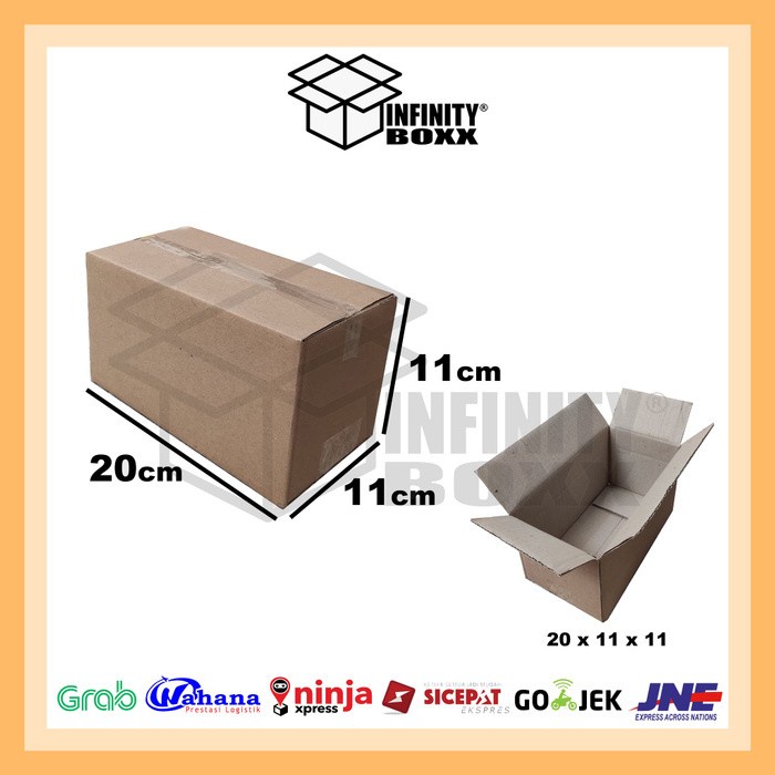 

kardus box polos packaging packing 20x11x11 cm POLOS