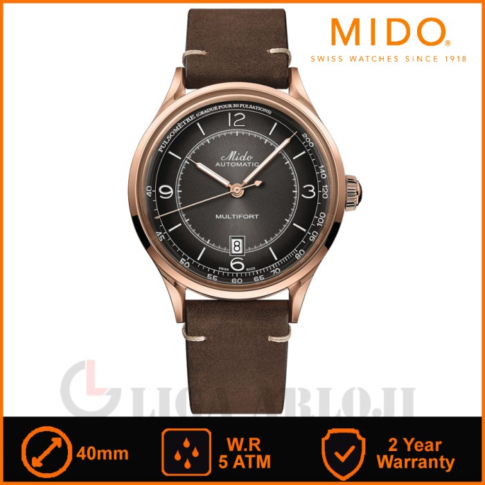 MIDO M040.407.36.060.00 Multifort Patrimony Jam Tangan Pria Automatic