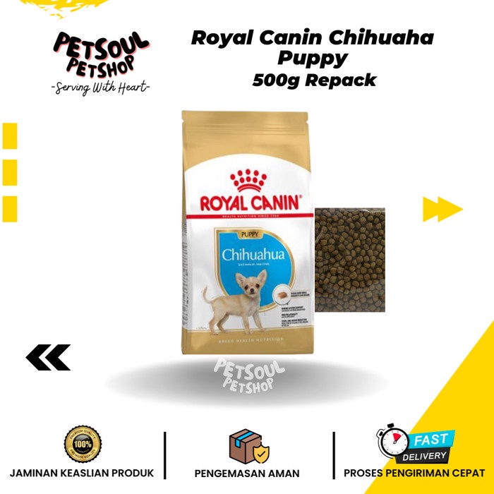 Makanan Anjing Chihuahua Puppy 500g Makanan Anjing Chihuahua Junior