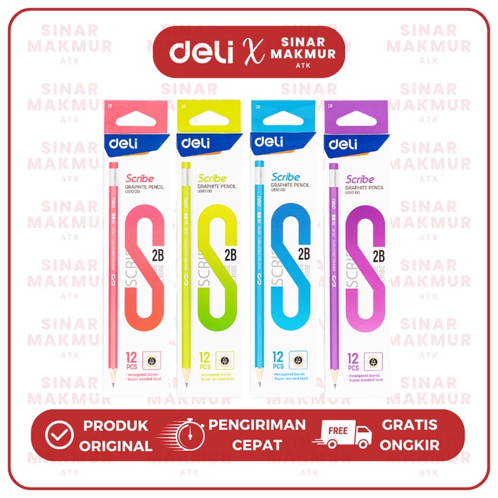 

Pensil/Graphite Pencil 2B DELI U51000 (LSN)