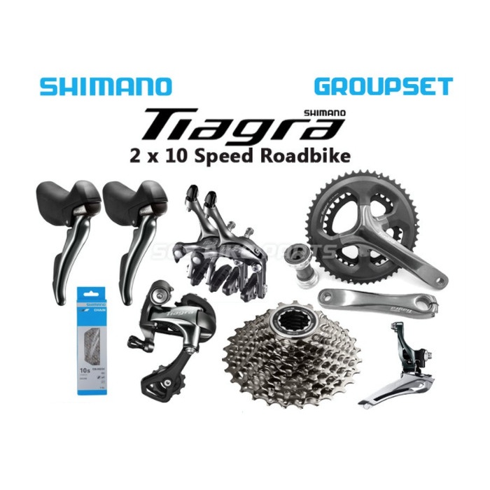 Groupset Shimano Tiagra 4700 Roadbike - Grupset R4700 2 x 10 Speed