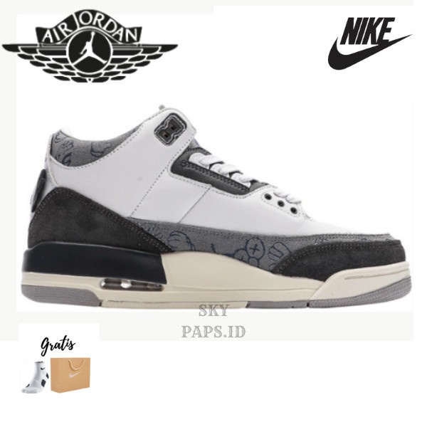 Air Jordan 3 X Kaws White Grey - 39