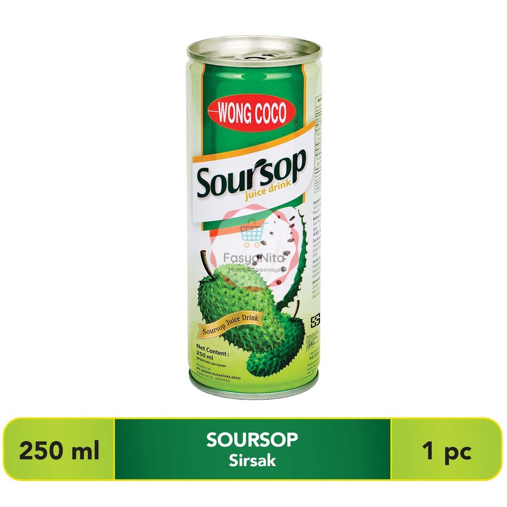 

Wong Coco Sirsak Aloe Vera 250ml - Cincau Nata De Coco