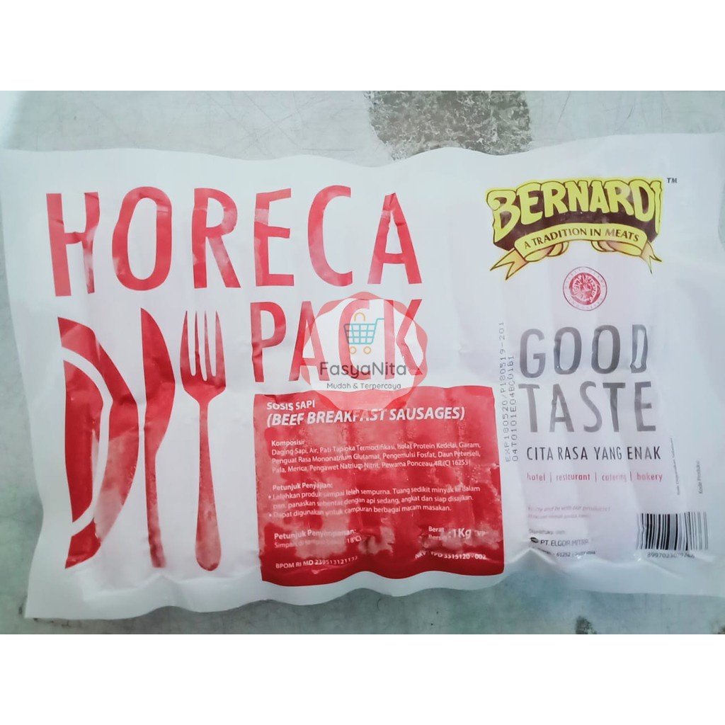 

Bernardi Beef Cocktail Sausage / Sosis Sapi Horeca 1000gr / 1kg