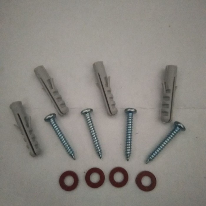 ((3Pcs)) 4 Pasang Pengencang Baut Tembok Pischer Piser Braket Viser - S6