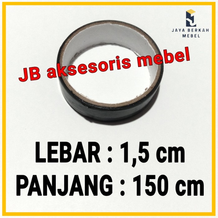 

ISOLASI LISTRIK HITAM 1,5 Meter / SOLASI KABEL TAPE 1,5 cm X 150 cm