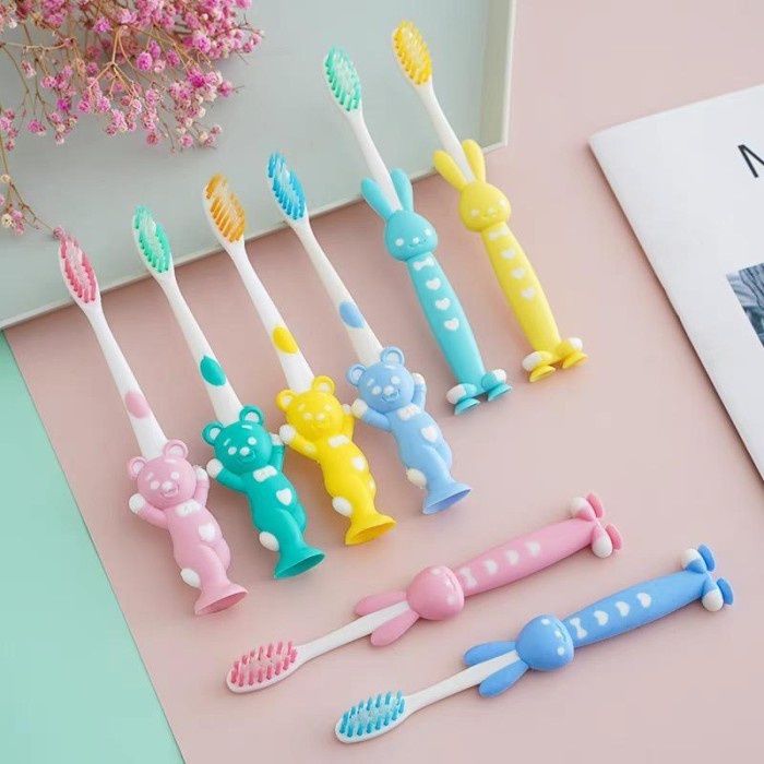 PACK Isi 4 Sikat Gigi Anak Balita Karakter Tooth Brush Warna Warni