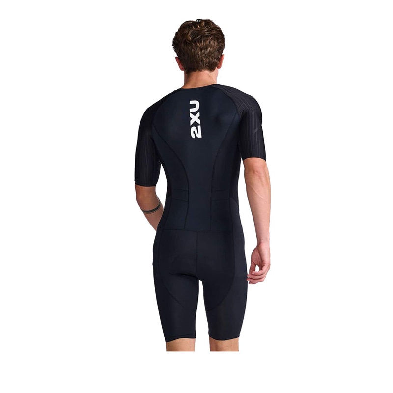 2XU MEN AERO SLEEVED TRISUIT - BLACK