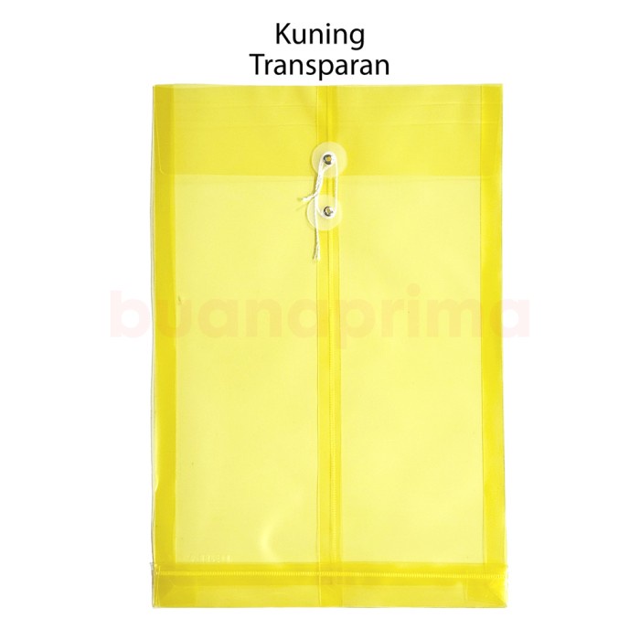 

Map Tali Plastik Folio isi 12 pcs Transparan Amplop F4 Data Bag File