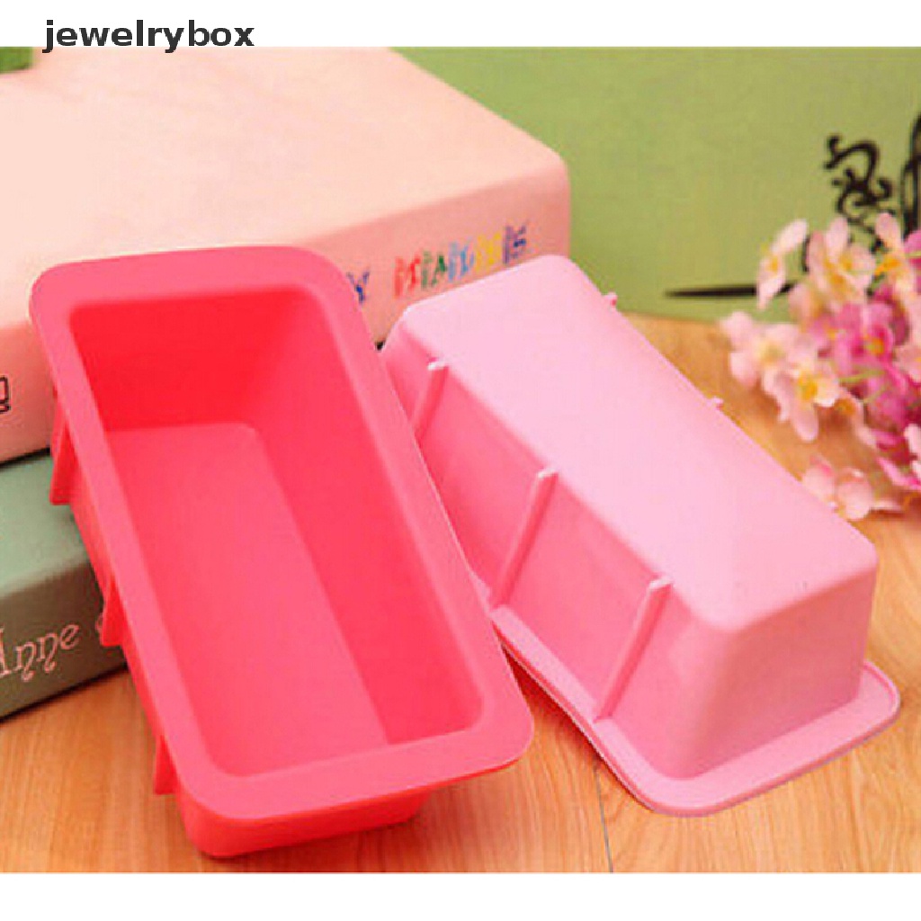 [jewelrybox] Persegi Panjang Silikon Non Stick Bread Loaf Cetakan Kue Bakeware Baking Pan Cetakan Oven  Butik